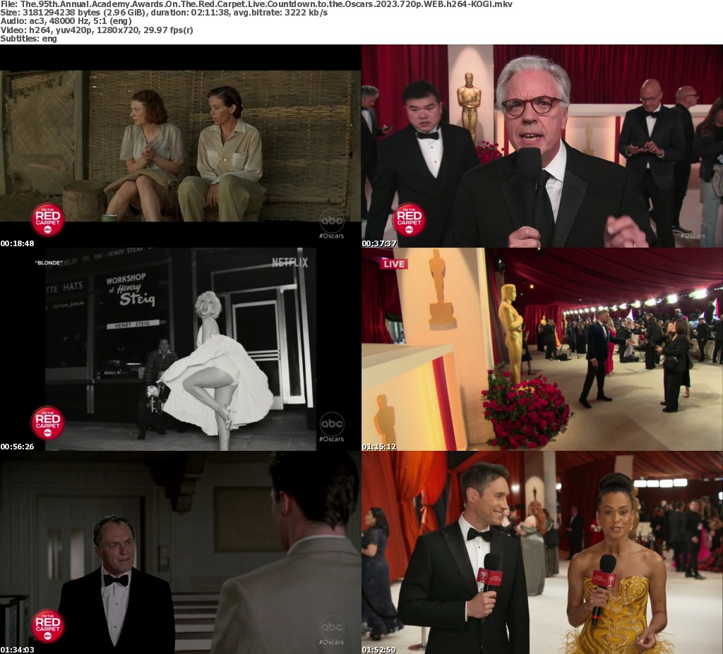 The 95th Annual Academy Awards On The Red Carpet Live Countdown to the