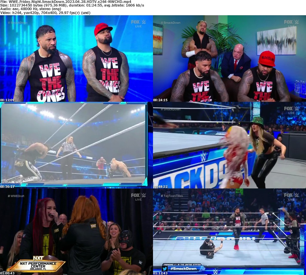 Wwe Friday Night Smackdown 20230428 720p Hdtv X264 Nwchd Releasebb