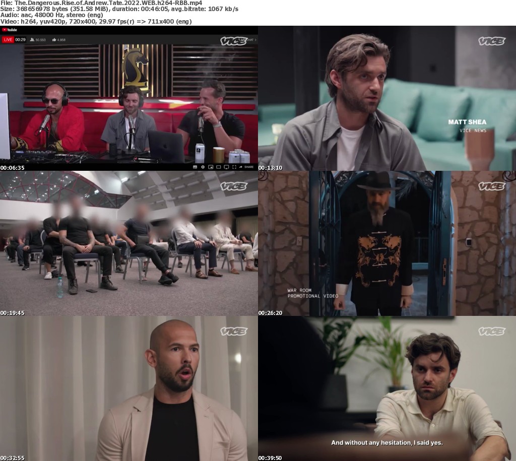 The Dangerous Rise of Andrew Tate 2022 1080p WEB h264BAE ReleaseBB The Dangerous Rise of Andrew Tate 2022 1080p WEB h264BAE ReleaseBB