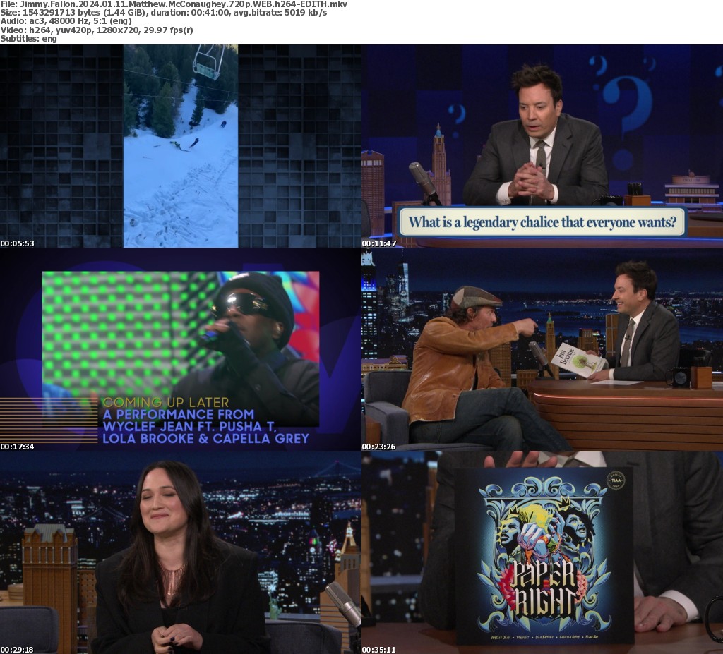 Jimmy Fallon 2024.01.11 Matthew McConaughey 1080p WEB h264EDITH