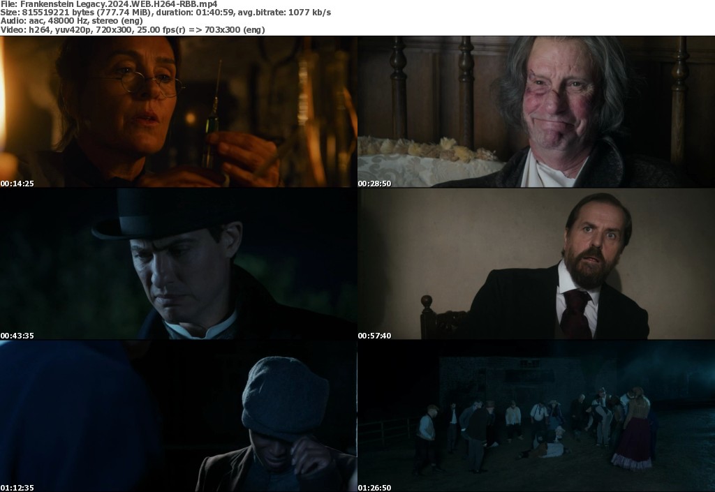 Frankenstein Legacy 2025 1080p WEBDL H264BobDobbs ReleaseBB